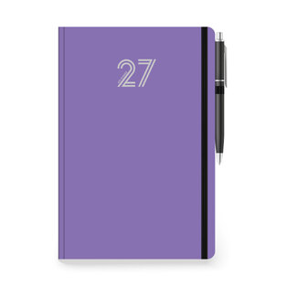 2027 ΗΜΕΡΟΛΟΓΙΟ ΗΜΕΡΗΣΙΟ ULTIMA 12x17cm ΛΙΛΑ ΜΕ ΛΑΣΤΙΧΟ / ΕΥΡΕΤΗΡΙΟ ΜΗΝΩΝ / ΣΤΥΛΟ 892729 (ΤΡΙΠΕΡΙΝΑ)