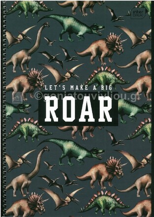 INTERDRUK ΤΕΤΡΑΔΙΟ ΣΠΙΡΑΛ A4 (21x29,7cm) 1 ΘΕΜΑΤΟΣ 30φ BOYS ROAR