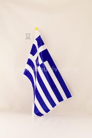 ΣΗΜΑΙΑ ΕΛΛΗΝΙΚΗ ΠΛΑΣΤΙΚΗ 24,5x40cm ΜΕ ΚΟΝΤΑΡΙ 47cm