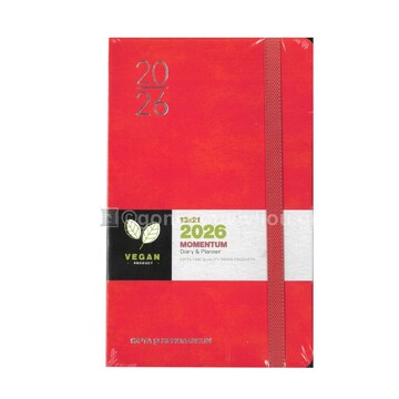 2026 ΗΜΕΡΟΛΟΓΙΟ ΗΜΕΡΗΣΙΟ 13x21cm MOMENTUM ΠΟΡΤΟΚΑΛΙ ΜΕ ΛΑΣΤΙΧΟ 626131384 (UNIPAP)