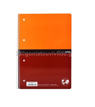 GLOBUS ΤΕΤΡΑΔΙΟ ΣΠΙΡΑΛ A4 (21x29,7cm) 2 ΘΕΜΑΤΩΝ 60φ ΠΕΡΦΟΡΕ ΜΕ ΤΡΥΠΕΣ SIMPLY NOTES ΠΟΡΤΟΚΑΛΙ ΚΟΚΚΙΝΟ SN20
