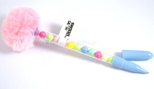 THE LITTLIES ΣΤΥΛΟ POM POM ΜΕ ΠΕΡΛΕΣ ΜΠΛΕ 647006