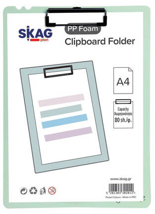 SKAG ΝΤΟΣΙΕ ΜΕ ΠΙΑΣΤΡΑ A4 (21x29,7cm) ΠΑΣΤΕΛ ΠΡΑΣΙΝΟ 302012