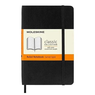 MOLESKINE ΣΗΜΕΙΩΜΑΤΑΡΙΟ POCKET (9x14cm) SOFT COVER BLACK RULED NOTEBOOK (ΡΙΓΕ)