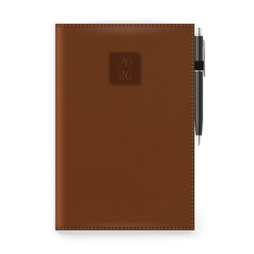 2026 ΗΜΕΡΟΛΟΓΙΟ ΗΜΕΡΗΣΙΟ LAGO 17x25cm ΚΑΦΕ ΜΕ ΕΥΡΕΤΗΡΙΟ ΜΗΝΩΝ ΚΑΙ ΣΤΥΛΟ 442436 (ΤΡΙΠΕΡΙΝΑ)