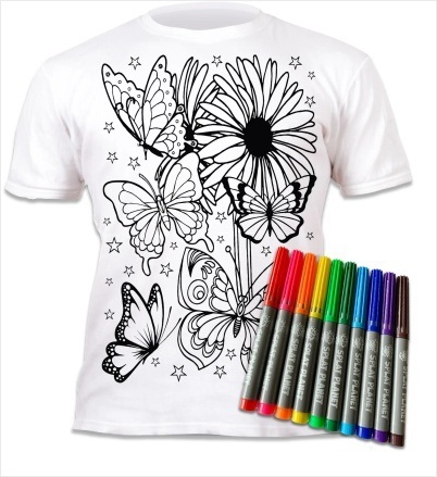 SPLAT PLANET ΜΠΛΟΥΖΑΚΙ T SHIRT ΞΑΝΑ ΖΩΓΡΑΦΙΣΕ ΤΟ ΜΕ 10 ΜΑΡΚΑΔΟΡΟΥΣ (9-11 ΕΤΩΝ) BUTTERFLIES 067293