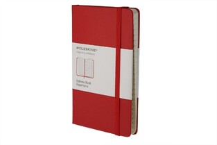 MOLESKINE ΤΗΛΕΦΩΝΙΚΟ ΕΥΡΕΤΗΡΙΟ LARGE (13x21cm) HARD COVER RED ADDRESS BOOK