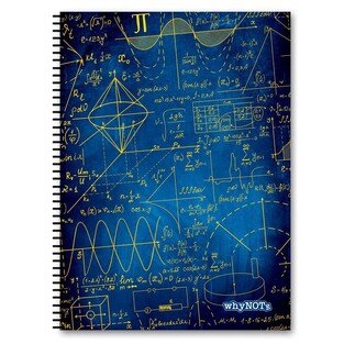 WHYNOTE ΤΕΤΡΑΔΙΟ ΣΠΙΡΑΛ 17x25cm 2 ΘΕΜΑΤΩΝ 60φ SCIENCE ΜΠΛΕ 810518