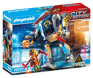 PLAYMOBIL ΑΣΤΥΝΟΜΙΚΟ ΡΟΜΠΟΤ ΚΑΙ ΛΗΣΤΗΣ 70571