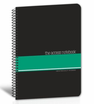 UNIPAP ΤΕΤΡΑΔΙΟ ΣΠΙΡΑΛ A4 (21x29,7cm) 4 ΘΕΜΑΤΩΝ 120φ THE ACCESS NOTEBOOK ΠΡΑΣΙΝΟ 35603