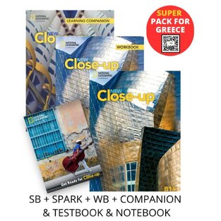 NEW CLOSE UP B2 SUPER PACK FOR GREECE (STUDENT BOOK / SPARK / COMPANION / WORKBOOK / TESTBOOK / NOTEBOOK)