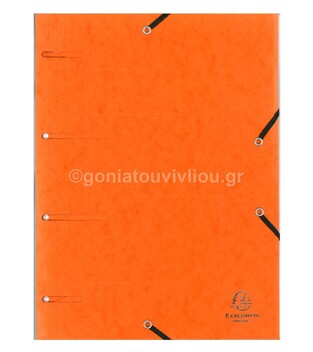 EXACOMPTA ΝΤΟΣΙΕ ΜΕ ΛΑΣΤΙΧΟ ΤΥΠΟΥ ΠΡΕΣΠΑΝ ΜΕ ΤΡΥΠΕΣ ΓΙΑ ΝΤΟΣΙΕ 24Χ32 447100E ΠΟΡΤΟΚΑΛΙ