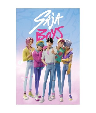 ΔΙΑΚΟΣΜΗΤΙΚΗ ΑΦΙΣΑ K POP DEMON HUNTERS SAJA BOYS 61x91,5cm PP2510409 (146)