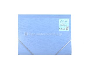 FOLDERMATE URBAN NEST ΦΑΚΕΛΟΣ ΝΤΟΣΙΕ ΛΑΣΤΙΧΟ A4 ΜΠΛΕ 60949