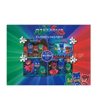 LUNA ΠΑΖΛ 4 ΣΕ 1 (20/24/36/48 ΤΕΜΑΧΙΩΝ) PJ MASKS ΠΙΤΖΑΜΟΗΡΩΕΣ ΠΥΤΖΑΜΟΗΡΩΕΣ 484017