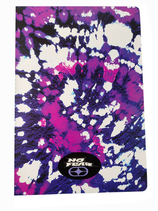 BACK ME UP NO FEAR ΤΕΤΡΑΔΙΟ ΚΑΡΦΙΤΣΑ 17x25cm 40φ COLOR TIE DYE ΜΩΒ 34821400