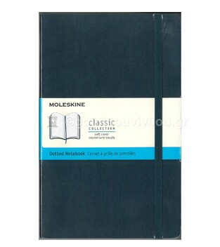 MOLESKINE ΣΗΜΕΙΩΜΑΤΑΡΙΟ LARGE SOFT COVER SAPPHIERE BLUE DOTTED NOTEBOOK (ΜΕ ΚΟΥΚΙΔΕΣ)