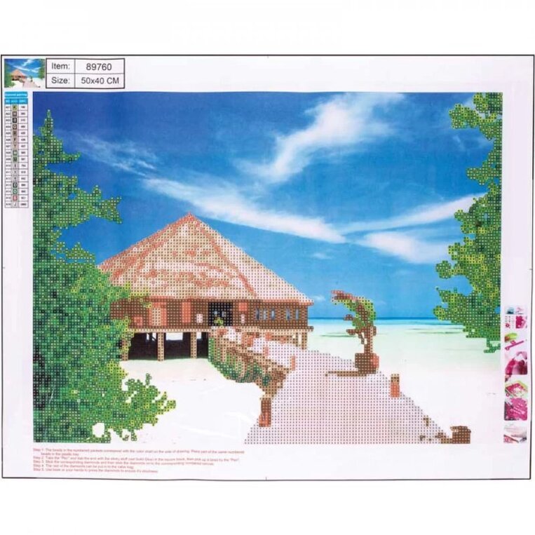 CENTRUM DIAMOND PAINTING KIT 5D (ΧΑΝΤΡΕΣ) 40x50cm ΜΑΛΔΙΒΕΣ 89760