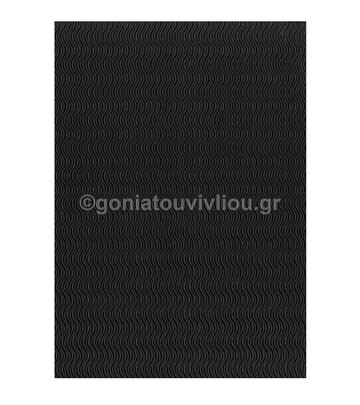 ΧΑΡΤΟΝΙ ΟΝΤΟΥΛΕ ΚΥΜΑΤΙΣΤΟ 50Χ70 ΜΑΥΡΟ
