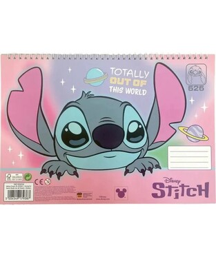 GIM ΜΠΛΟΚ ΖΩΓΡΑΦΙΚΗΣ ΜΕ ΑΥΤΟΚΟΛΛΗΤΑ 23x33cm 40φ STITCH TOTALLY OUT OF THIS WORLD 342 03416