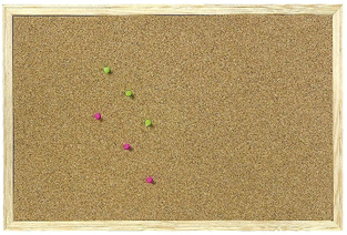 DESCRIBO ΠΙΝΑΚΑΣ ΦΕΛΛΟΥ ΔΙΠΛΗΣ ΟΨΗΣ 60x90cm ΞΥΛΙΝΟ ΠΛΑΙΣΙΟ