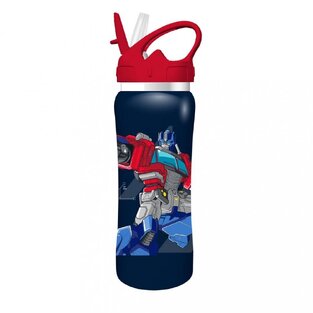 MUST ΠΑΓΟΥΡΙ ΑΝΟΞΕΙΔΩΤΟ 500ml TRANSFORMERS OPTIMUS PRIME ΜΕ ΚΟΚΚΙΝΟ ΚΑΠΑΚΙ 000483222