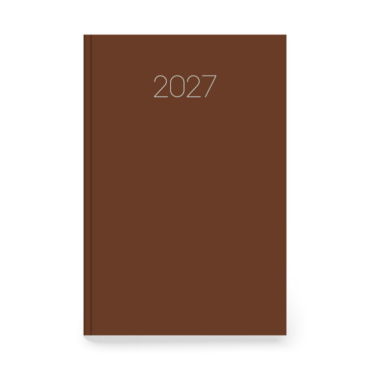 2027 ΗΜΕΡΟΛΟΓΙΟ ΗΜΕΡΗΣΙΟ SIMPLE 17x25cm ΚΑΦΕ 355765 (ΤΡΙΠΕΡΙΝΑΣ)