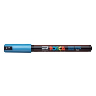 POSCA ΜΑΡΚΑΔΟΡΟΣ ΛΕΠΤΟΣ PC1MR 0,7mm ΜΕΤΑΛΛΙΚΟ ΜΠΛΕ (METALLIC BLUE)