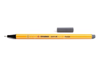 STABILO POINT ΜΑΡΚΑΔΟΡΑΚΙ 88 96 DARK GREY ΣΚΟΥΡΟ ΓΚΡΙ 0.4mm