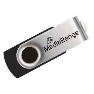 MEDIARANGE USB FLASH DRIVE MEMORY STICK 128GB BLACK SILVER USB 2.0 MR913