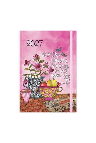 2027 ΗΜΕΡΟΛΟΓΙΟ ΗΜΕΡΗΣΙΟ 14x21cm COLLAGE c EVERY FLOWER ΜΕ ΛΑΣΤΙΧΟ ΚΑΙ ΣΤΥΛΟΘΗΚΗ 72073 (ΛΙΝΑΡΔΑΤΟΣ)