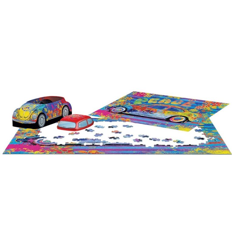 EUROGRAPHICS VW BEETLE SPLASH BUGGY ΠΑΖΛ 550 ΤΕΜΑΧΙΩΝ ΣΕ ΜΕΤΑΛΛΙΚΟ ΚΟΥΤΙ ΑΥΤΟΚΙΝΗΤΟ PEACE 85516026