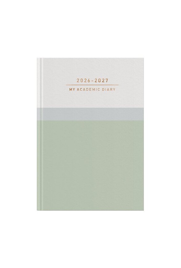 2026 2027 ΗΜΕΡΟΛΟΓΙΟ ΑΚΑΔΗΜΑΙΚΟ ΗΜΕΡΗΣΙΟ 14x21cm ACADEMIC COLOUR d ΠΡΑΣΙΝΟ ΛΕΥΚΟ 77153 (ΛΙΝΑΡΔΑΤΟΣ)