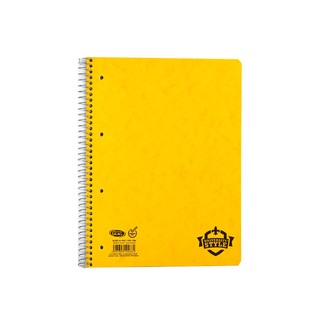 SKAG ΤΕΤΡΑΔΙΟ ΣΠΙΡΑΛ A4 (21x29,7cm) 4 ΘΕΜΑΤΩΝ 120φ ΠΡΕΣΠΑΝ PRESPAN STYLE ΠΕΡΦΟΡΕ ΜΕ ΤΡΥΠΕΣ ΚΙΤΡΙΝΟ 124881