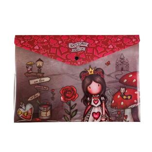 GRAFFITI SANTORO GORJUSS ΦΑΚΕΛΟΣ ΜΕ ΚΟΥΜΠΙ 23x33cm RED 23719