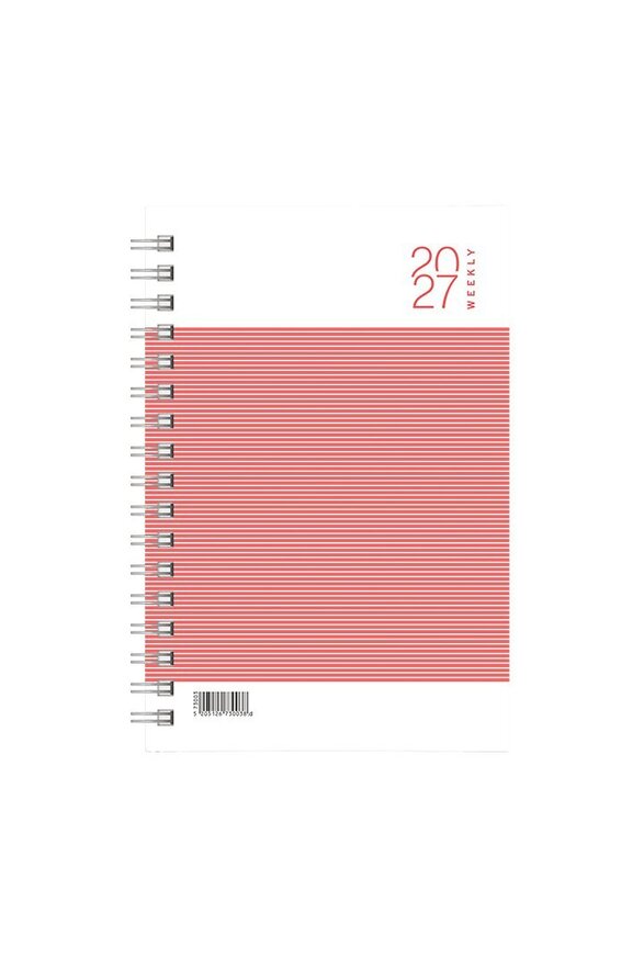 2027 ΗΜΕΡΟΛΟΓΙΟ ΕΒΔΟΜΑΔΙΑΙΟ ΣΠΙΡΑΛ 17x24cm ΚΟΚΚΙΝΟ ΡΙΓΕ 73004 (ΛΙΝΑΡΔΑΤΟΣ)