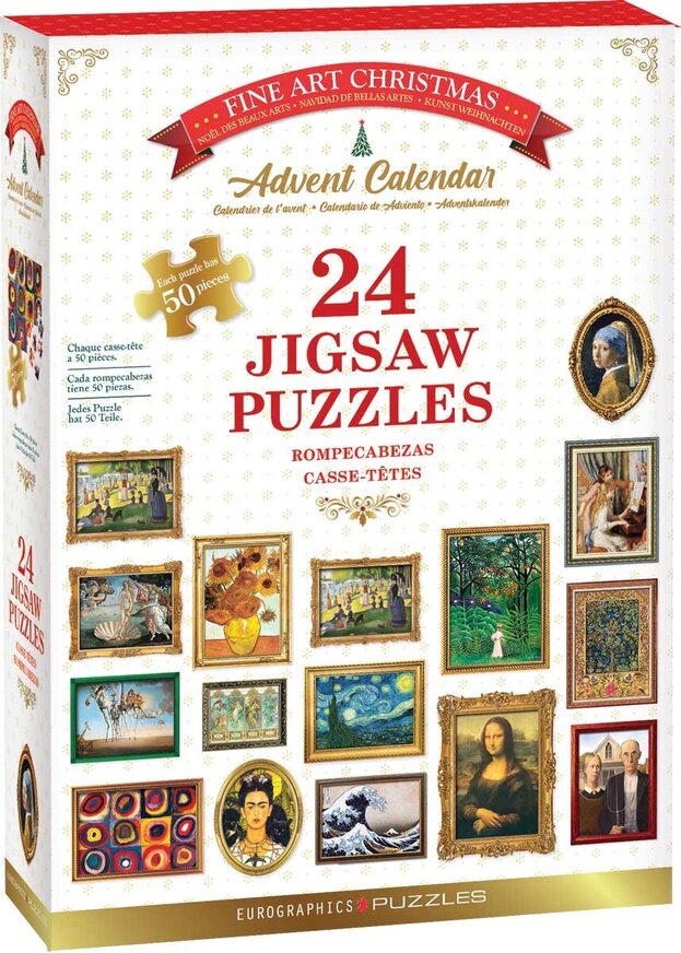 EUROGRAPHICS ADVENT CALENDAR MASTERPIECES 24 ΠΑΖΛ 50 ΤΕΜΑΧΙΑ ΤΟ ΚΑΘΕΝΑ