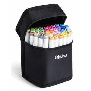 OHUHU ΣΕΤ 48 ΜΑΡΚΑΔΟΡΟΙ ΟΙΝΟΠΝΕΥΜΑΤΟΣ ΜΕ ΔΙΠΛΗ ΜΥΤΗ (ΠΙΝΕΛΟ ΚΑΙ ΜΥΤΗ 0.8mm) MID TONE ΣΕ ΒΑΛΙΤΣΑΚΙ OHUY308040218