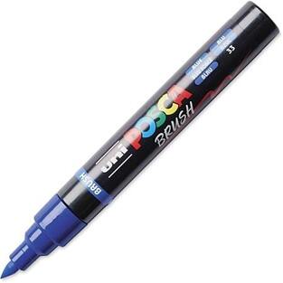 POSCA ΜΑΡΚΑΔΟΡΟΣ PC5BR BRUSH ΜΠΛΕ (BLUE)