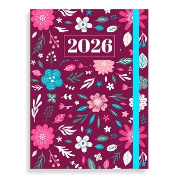 2026 ΗΜΕΡΟΛΟΓΙΟ ΗΜΕΡΗΣΙΟ 14x20cm RIVER ΜΕ ΛΑΣΤΙΧΟ ΜΠΟΡΝΤΩ 587115 (TESORO)