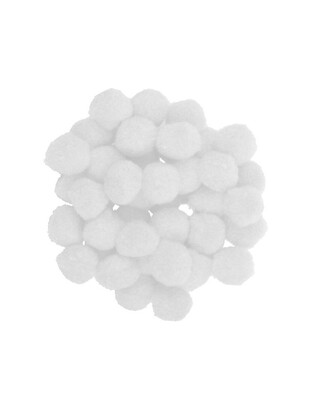 I MONDI ΣΕΤ POM PONS (ΠΟΜ ΠΟΝΣ) 25MM ΛΕΥΚΑ 50ΤΜΧ 11520044