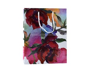 ΤΣΑΝΤΑ ΣΑΚΟΥΛΑ ΔΩΡΟΥ MEDIUM 17,5x22,5cm ΦΟΥΞΙΑ ΛΟΥΛΟΥΔΙΑ OHCDV