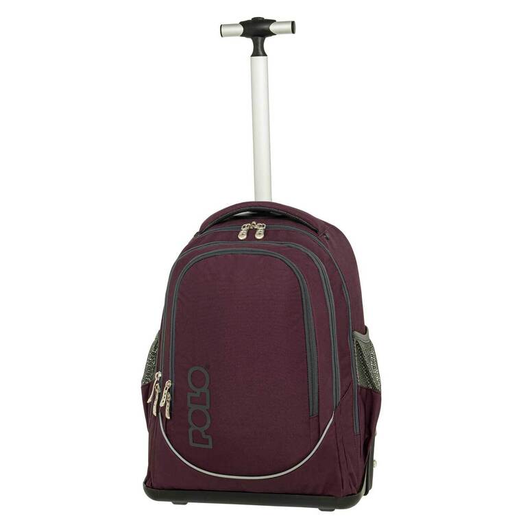 POLO ΣΧΟΛΙΚΗ ΤΣΑΝΤΑ ΣΑΚΙΔΙΟ TROLLEY ΤΡΟΛΕΙ ΔΗΜΟΤΙΚΟΥ CART ΜΩΒ ΣΚΟΥΡΟ 901074 4800