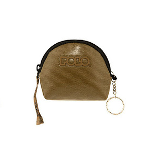POLO ΠΟΡΤΟΦΟΛΙ ΜΠΡΕΛΟΚ MINI WALLET ΑΠΟ VINYL ΧΑΚΙ ΣΤΡΟΓΓΥΛΟ 938004