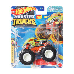 MATTEL HOT WHEELS MONSTER TRUCKS 2024 VOLKSWAGEN BEETLE FREESTYLE WRECKERS FYJ44