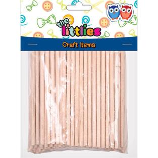 THE LITTLIES ΣΕΤ ΞΥΛΑΚΙΑ ΚΥΛΙΝΔΡΙΚΑ 0,4x10cm 100τεμ ΦΥΣΙΚΟ ΧΡΩΜΑ 000646522