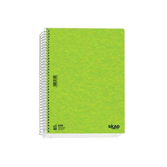 SKAG ΤΕΤΡΑΔΙΟ ΣΠΙΡΑΛ 17x25cm 4 ΘΕΜΑΤΩΝ 120φ ΠΡΕΣΠΑΝ PRESPAN STYLE ΠΕΡΦΟΡΕ ΜΕ ΤΡΥΠΕΣ ΛΑΧΑΝΙ 124836