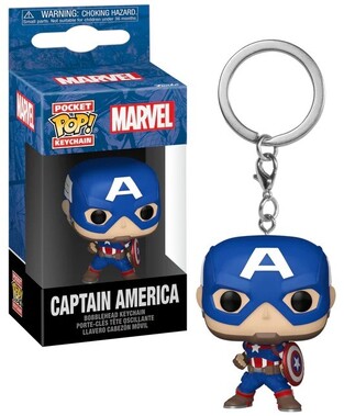 FUNKO POCKET POP MARVEL NEW CLASSICS CAPTAIN AMERICA VINYL FIGURE KEYCHAIN