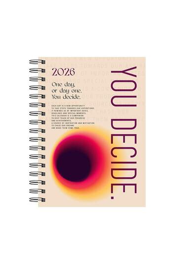 2026 ΗΜΕΡΟΛΟΓΙΟ ΗΜΕΡΗΣΙΟ ΣΠΙΡΑΛ 14x21cm SENCO d YOU DECIDE 62033 (ΛΙΝΑΡΔΑΤΟΣ)