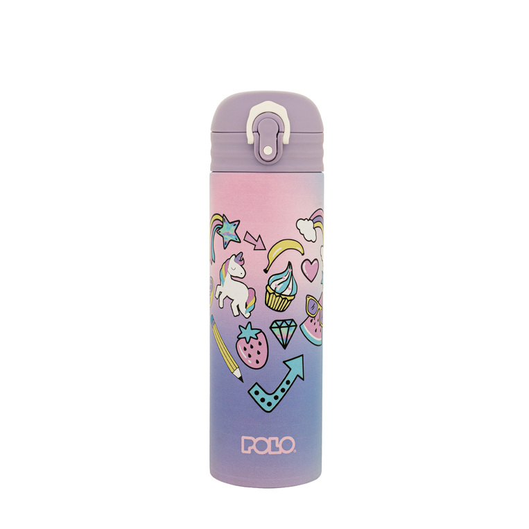 POLO ΠΑΓΟΥΡΙ ΘΕΡΜΟΣ STAINLESS STEEL JUNIOR 500ml UNICORN 949033